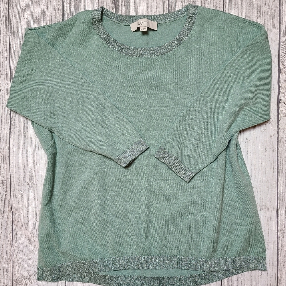 *NWOT* Loft Size Medium. Green Sweater.
